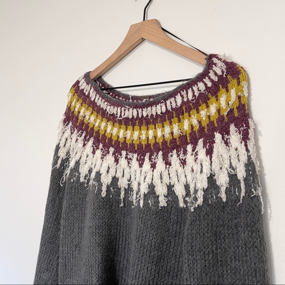 Free People | Baltic Fairisle Cozy Folk Sweater S - Picture 4 of 10